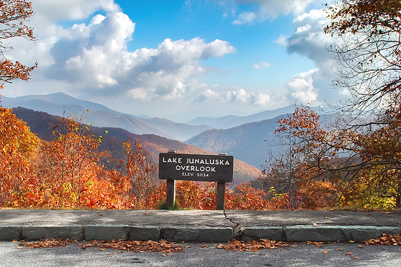 Lake Junaluska Overlook from route 19, NC