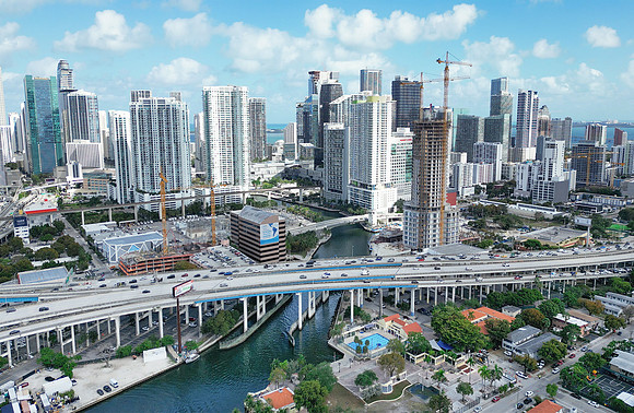 Miami River, I-95 and Brickell