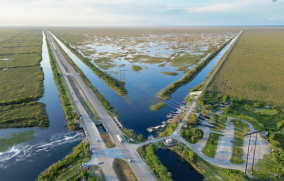 US Highway 27 via north to Lake Okeechobee