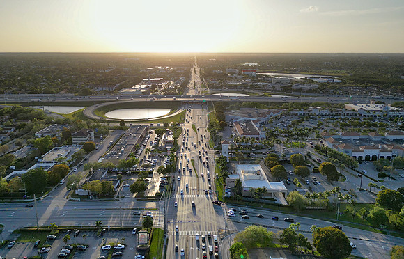Sunset, Kendall drive and Turnpike