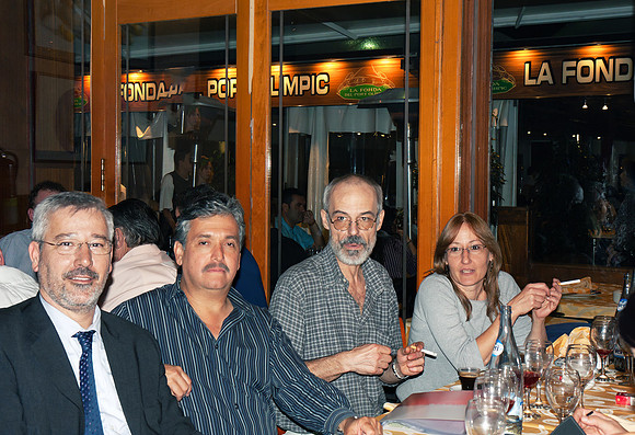 Dining with friends in Barcelona