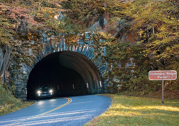 Likstone Ridge Tunnel on the Blue Ridge parkway