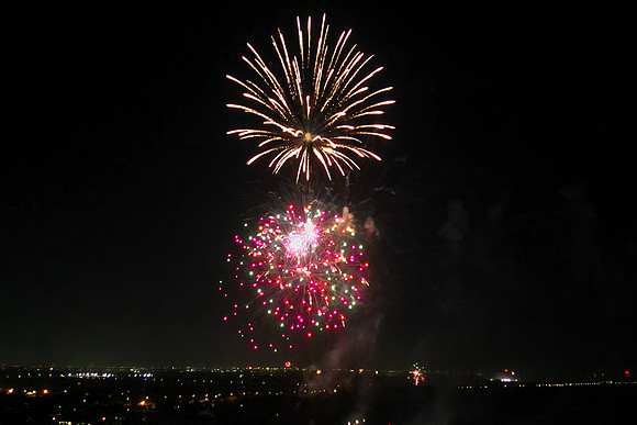 4th of July fireworks from Eli's house 2024