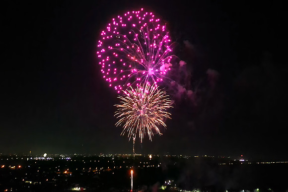 4th of July fireworks from Eli's house 2024