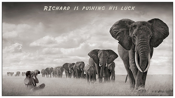 Richard is pushing his luck