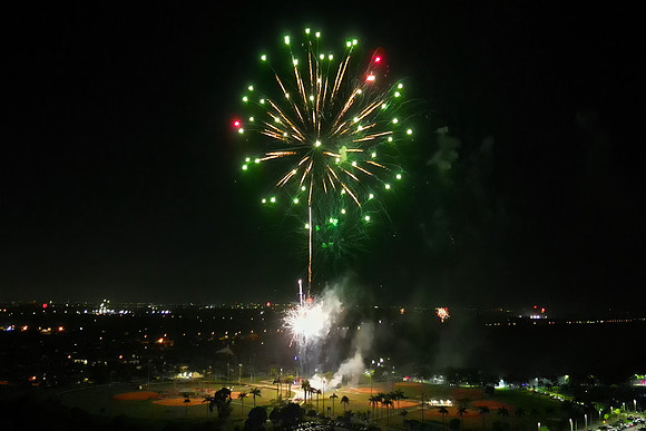 4th of July fireworks from Eli's house 2024