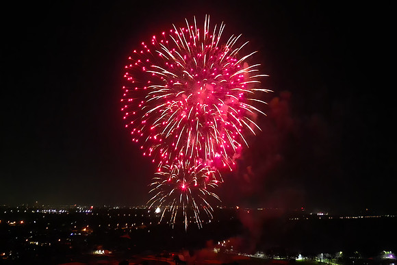4th of July fireworks from Eli's house 2024