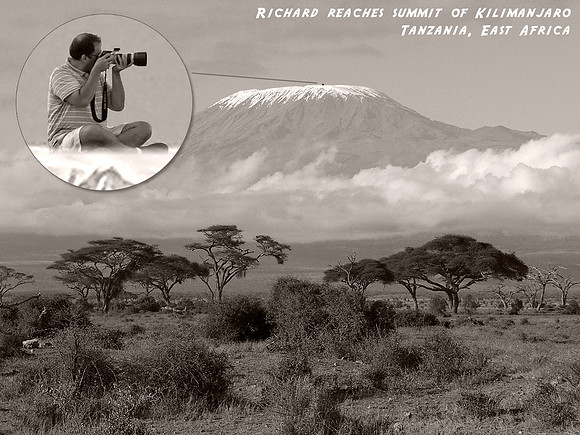 Richard reached summit at Mount Kilimanjaro