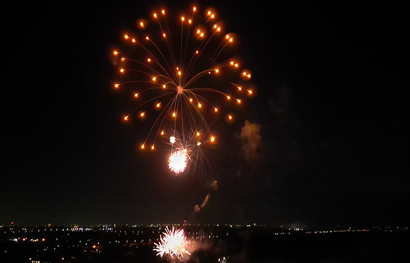 4th of July fireworks from Eli's house 2024