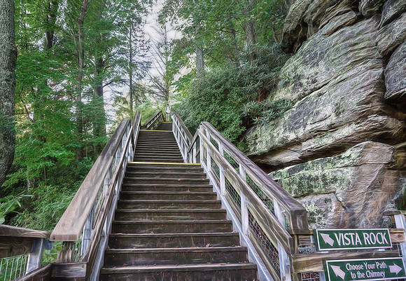 500 steps to Chimney Rock